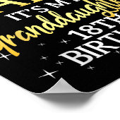 I Cant Keep Calm Its My Granddaughter 18th Birthda Poster (Ecke)