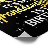 I Cant Keep Calm Its My Granddaughter 1st Birthday Poster (Ecke)