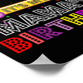 I Cant Keep Calm Its My Mama's Birthday  Poster (Ecke)