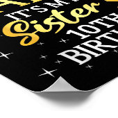 I Cant Keep Calm Its My Sister 10th Birthday Party Poster (Ecke)