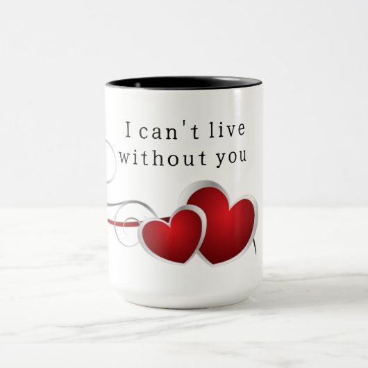 I can't live without you tasse (Zentrum)
