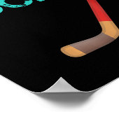 I Can't My Daughter Has Hockey . Funny Hockey Shir Poster (Ecke)