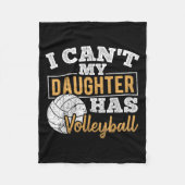 I Cant My Daughter Has Volleyball - Netball Traini Fleecedecke (Vorderseite)