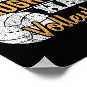 I Cant My Daughter Has Volleyball - Netball Traini Poster (Ecke)