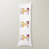 I Can't My Dog Said No Seitenschläferkissen (Vorderseite Vertikal)