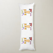 I Can't My Dog Said No Seitenschläferkissen (Rückseite (Vertikal))