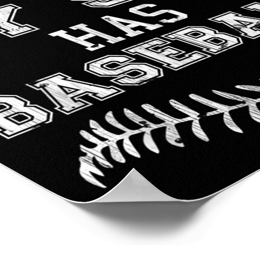 I Can't My Son Has Baseball Player Practice Mom Da Poster (Ecke)