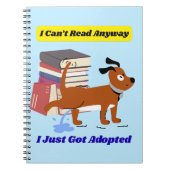 I Can't Read Anyway Notizblock (Vorderseite)