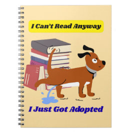 I Can't Read Anyway Notizblock