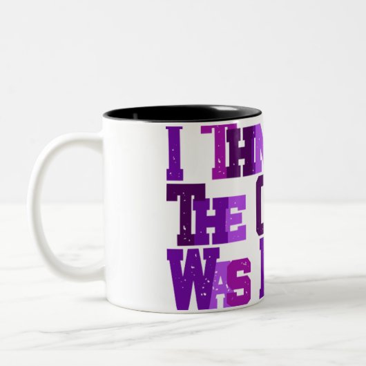 I Can't Remember the Title, But... Zweifarbige Tasse (Links)