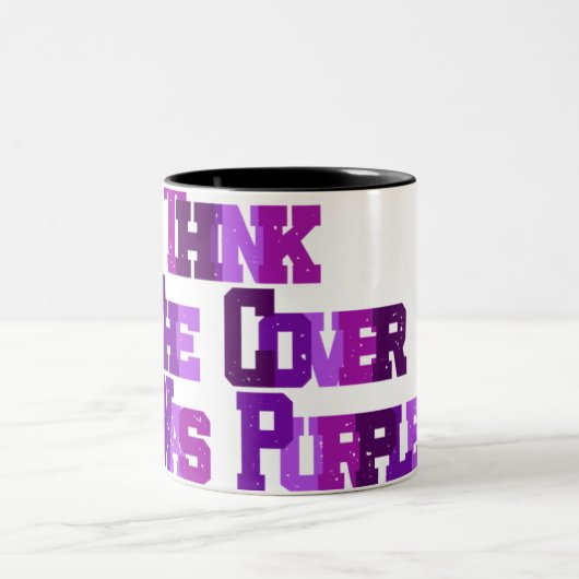 I Can't Remember the Title, But... Zweifarbige Tasse (Mittel)