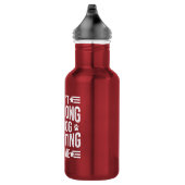 I Can't Stay Long My Dog Is Waiting For Me  Edelstahlflasche (Rechts)