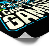 I Can't Stop Gaming Funny Gamer Graphic Amine Vide Poster (Ecke)