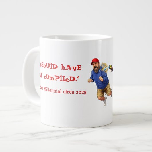 I Can't Stop Peeing! Jumbo-Tasse (Vorderseite Links)