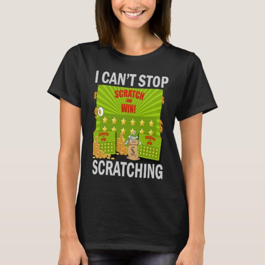 I Can't Stop Scratching Men Women Bingo T-Shirt (Vorderseite)