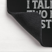 I Can't Talk To You Today Funny Introvert Sarcasti Mousepad (Ecke)