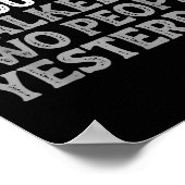 I Can't Talk To You Today Funny Introvert Sarcasti Poster (Ecke)