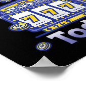 I Can't Wait To Gamble Today Funny Gambler Saying Poster (Ecke)