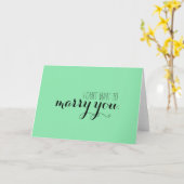 I can't wait to marry you card karte (Gelbe Blume)