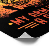 I Can't Work Today My Arm In A Cast Funny Fishing  Poster (Ecke)