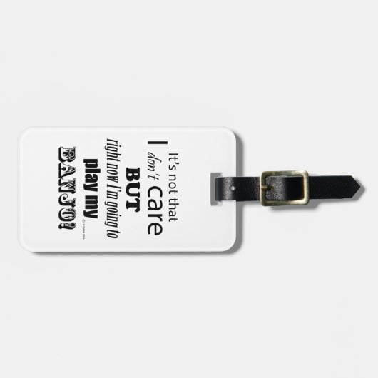 I Care Banjo Gepäckanhänger (Vorderseite horizontal)