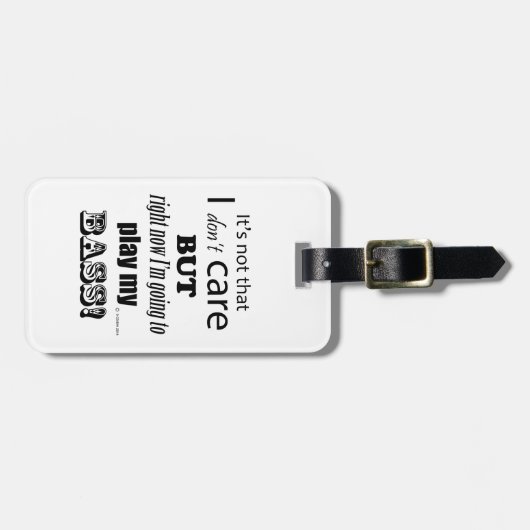 I Care Bass Gepäckanhänger (Vorderseite horizontal)