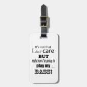 I Care Bass Gepäckanhänger (Vorderseite vertikal)