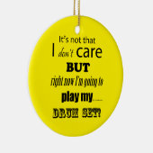 I Care Drum Set Keramik Ornament (Rechts)