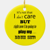 I Care Drum Set Keramik Ornament (Hinten)