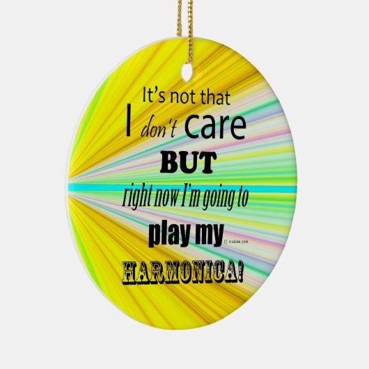 I Care Harmonica Keramik Ornament (Rechts)