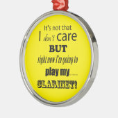 I Care Klarinet Ornament Aus Metall (Links)