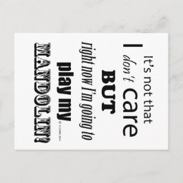 I Care Mandolin Postkarte