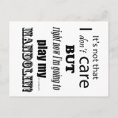 I Care Mandolin Postkarte (Vorderseite)