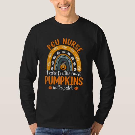 I Care The Cutest Pumpkins Rainbow Halloween Pcu N T-Shirt (Vorderseite)