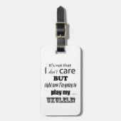 I Care Ukulele Gepäckanhänger (Vorderseite vertikal)