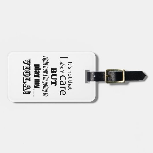 I Care Viola Gepäckanhänger (Vorderseite horizontal)