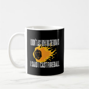 I Cast Fireball Wizard Sortierer DM Geschenk TTRPG Kaffeetasse