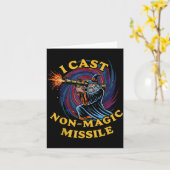 I Cast Non-magic Missile Funny Wizard Parody Meme  Karte (Gelbe Blume)