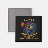 I Cast Non-magic Missile Funny Wizard Parody Meme Magnet (Vorderseite/Rückseite)