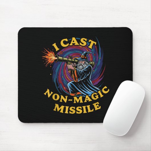 I Cast Non-magic Missile Funny Wizard Parody Meme  Mousepad (Mit Mouse)