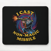 I Cast Non-magic Missile Funny Wizard Parody Meme  Mousepad (Vorne)