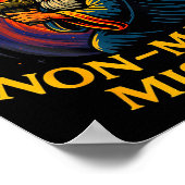 I Cast Non-magic Missile Funny Wizard Parody Meme Poster (Ecke)