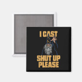 I Cast Shup Bitte Wizard Funny Meme Spaß Magnet (Vorderseite/Rückseite)