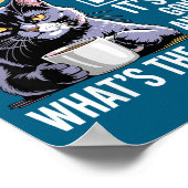 I Cat Attitude Check Told Humor Cat Poster (Ecke)