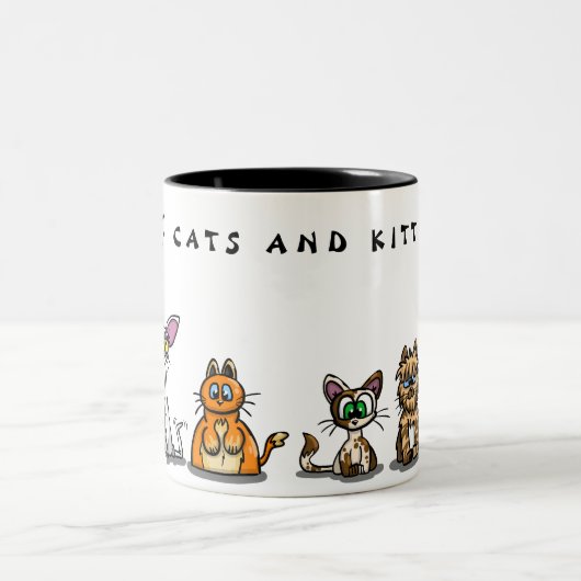 I ❤️ CATS und KITTENS Tasse (Mittel)