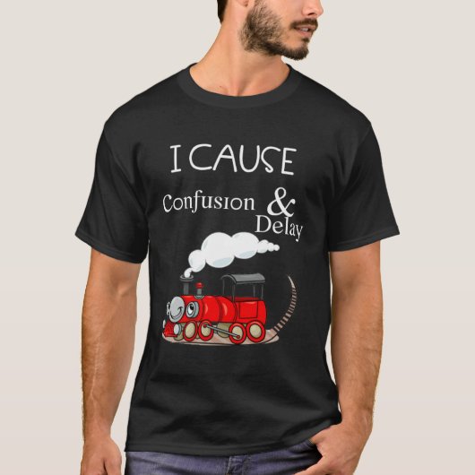 I cause confusion and delay train kids T-Shirt (Vorderseite)