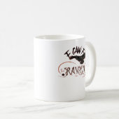 I Caw The Raven Gothic Raven Art Horror Design Ess Kaffeetasse (VorderseiteRechts)