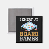 I Cheat at Board Spiel Funny Host Gewinner Cheater Magnet (Vorderseite/Rückseite)