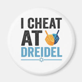 I Cheat at Dreidel Funny Jewish Game Holiday Gift Magnet