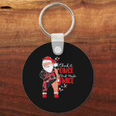 I Check It Once I Check Maybe Twice Schlüsselanhänger (Vorderseite)